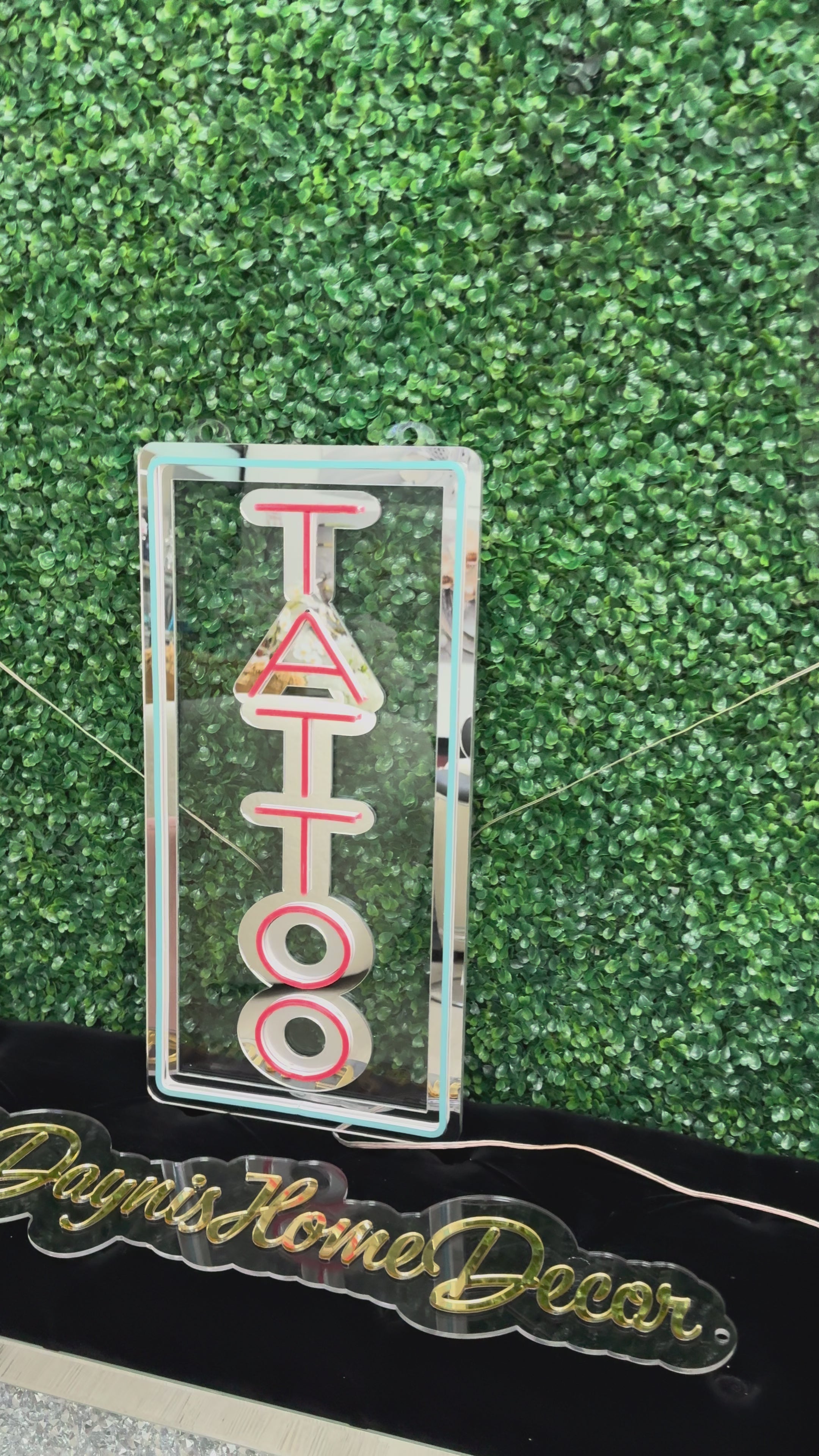 Load video: TATTOO LED SIGN