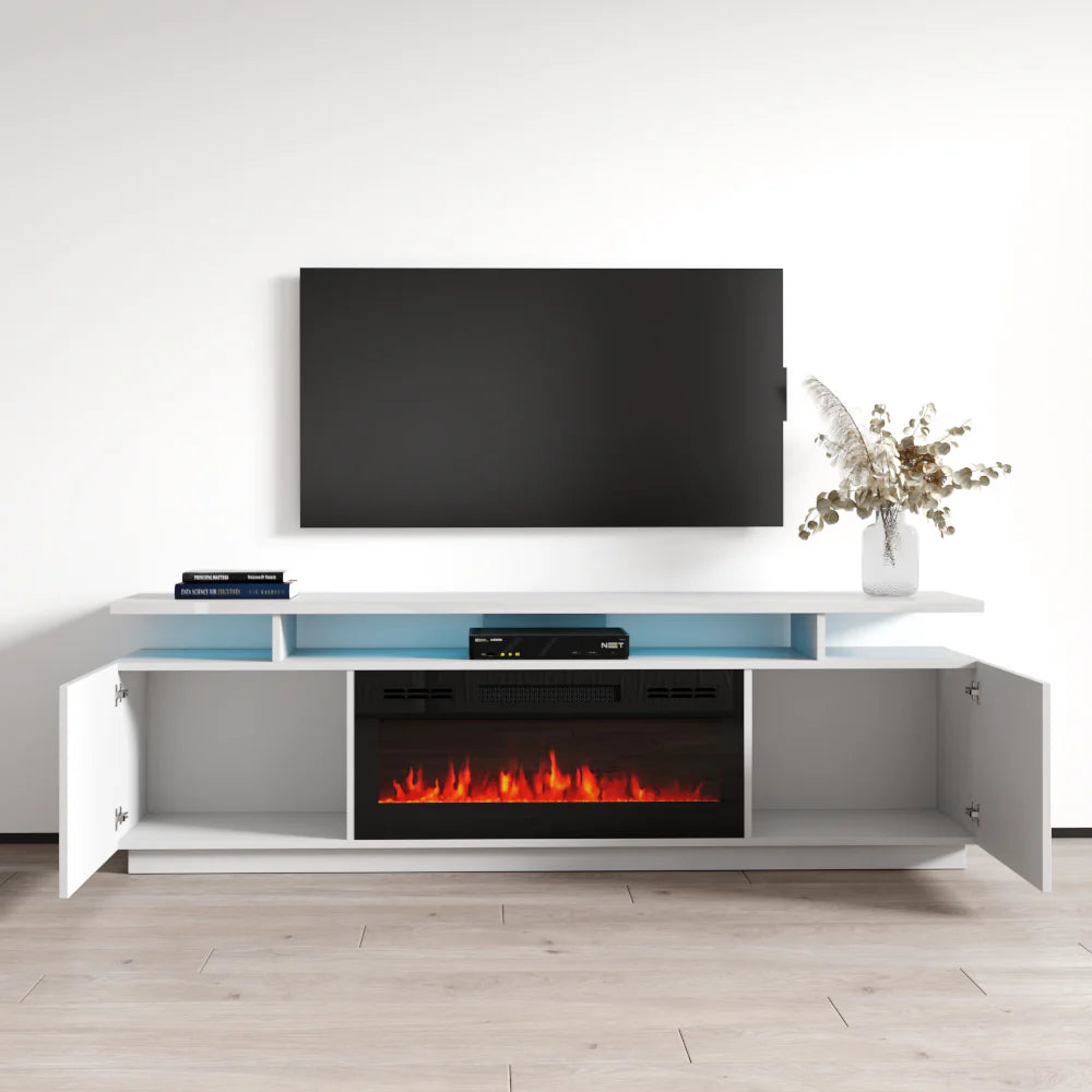 EVA-KBL FIREPLACE TV STAND