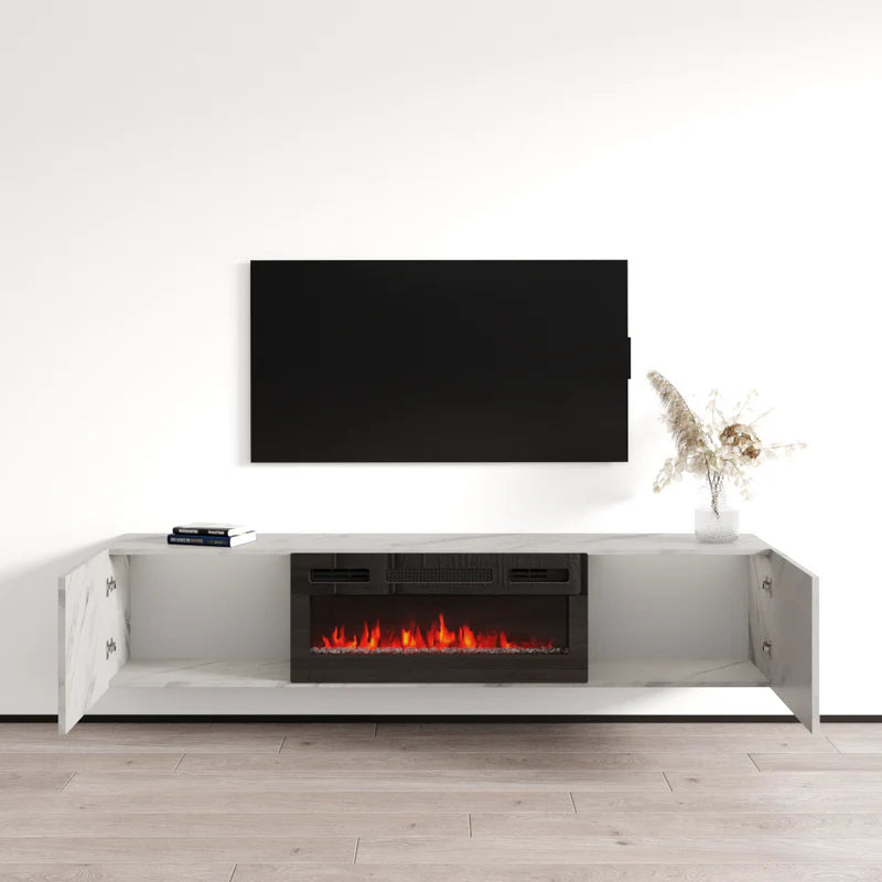 BAJA BL-EF FLOATING FIREPLACE TV STAND