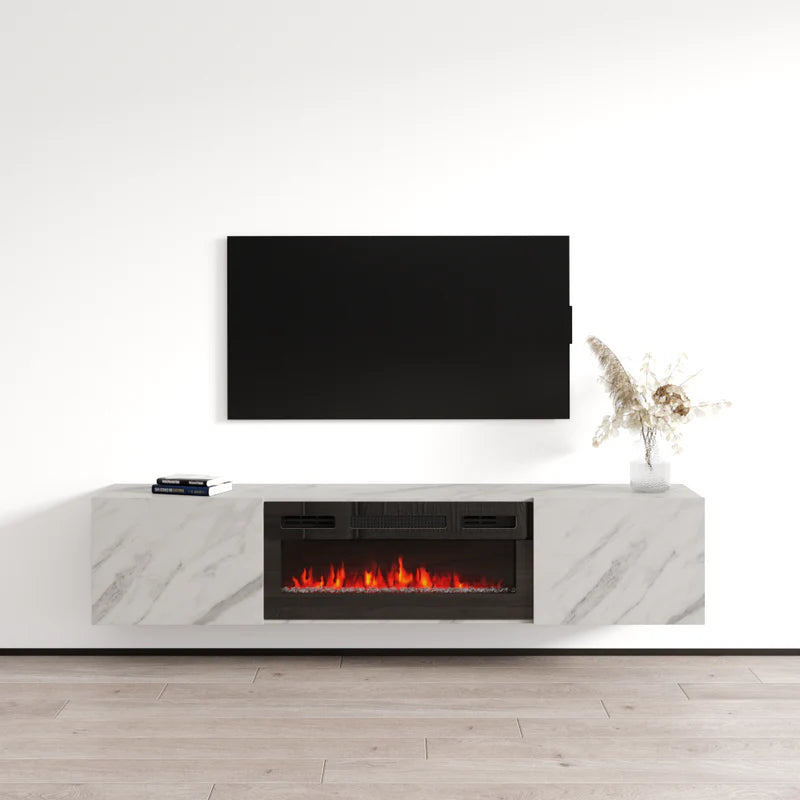 BAJA BL-EF FLOATING FIREPLACE TV STAND